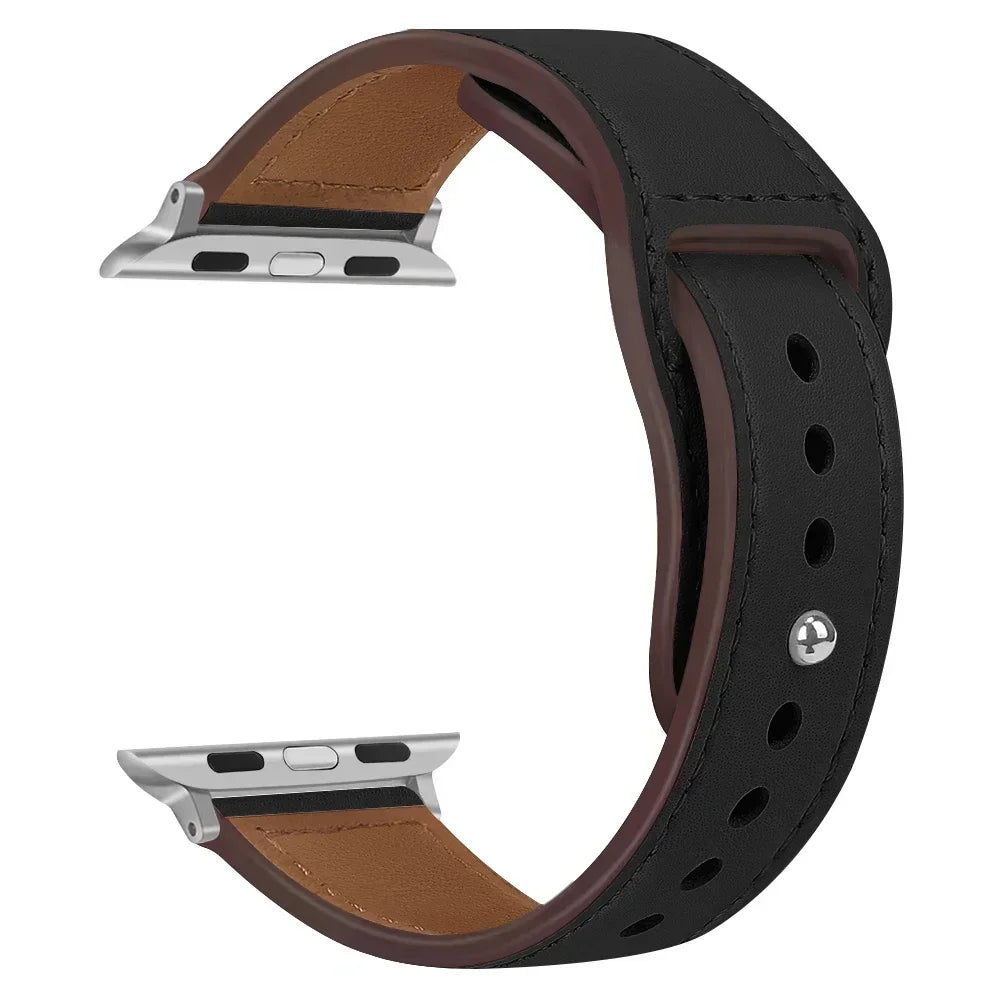 ClassicLoop – Bracelet Cuir Véritable Premium pour Apple Watch