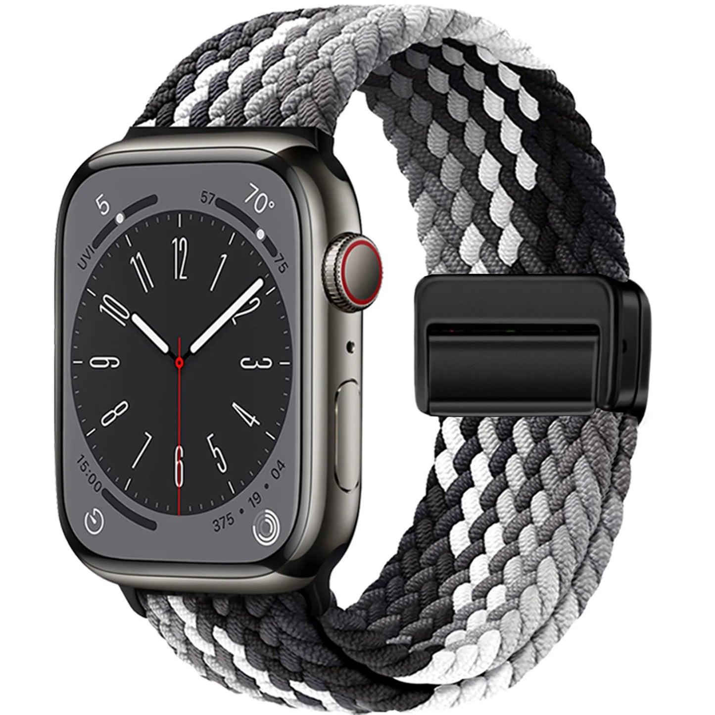 AeroLoop – Bracelet Tubulaire en Nylon Élastique et Boucle Magnétique pour Apple Watch