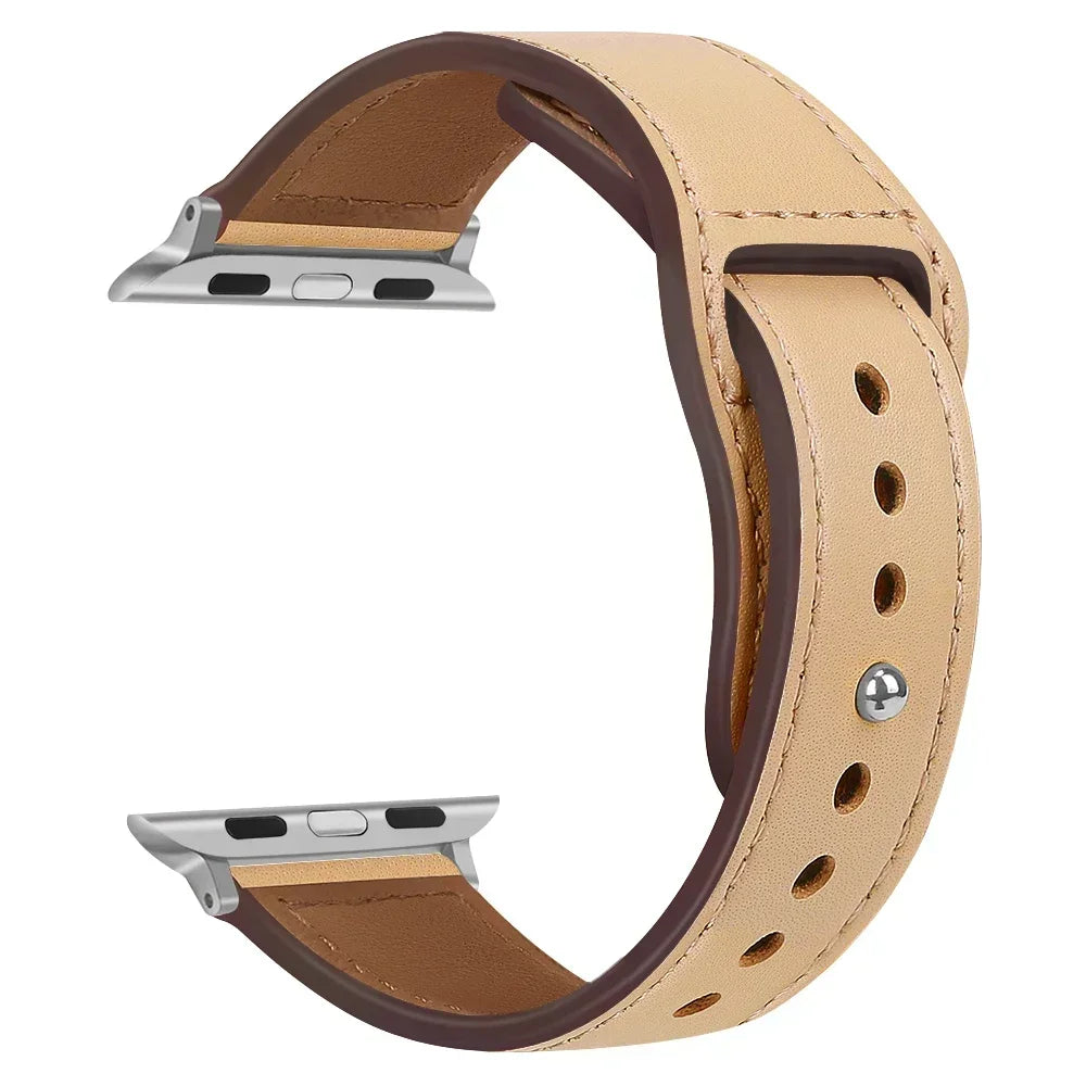 ClassicLoop – Bracelet Cuir Véritable Premium pour Apple Watch