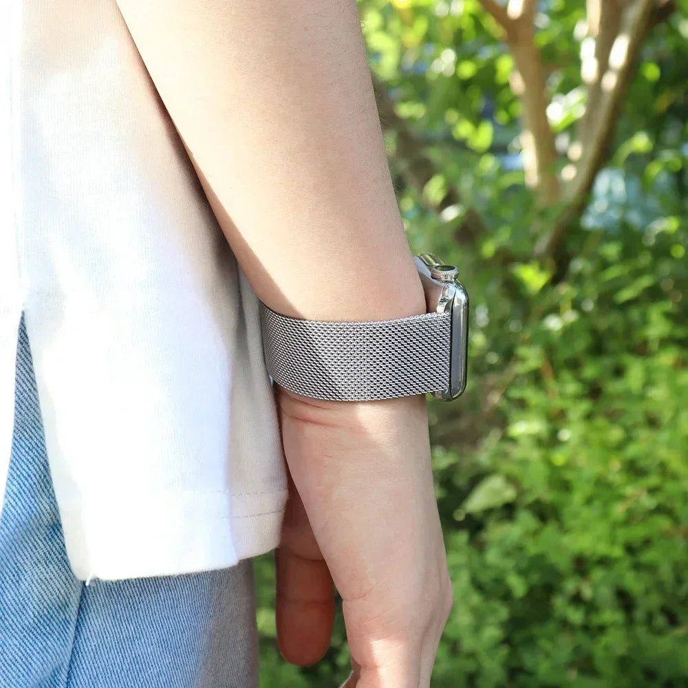 MagniLoop – Boucle Milanaise Magnétique pour Apple Watch