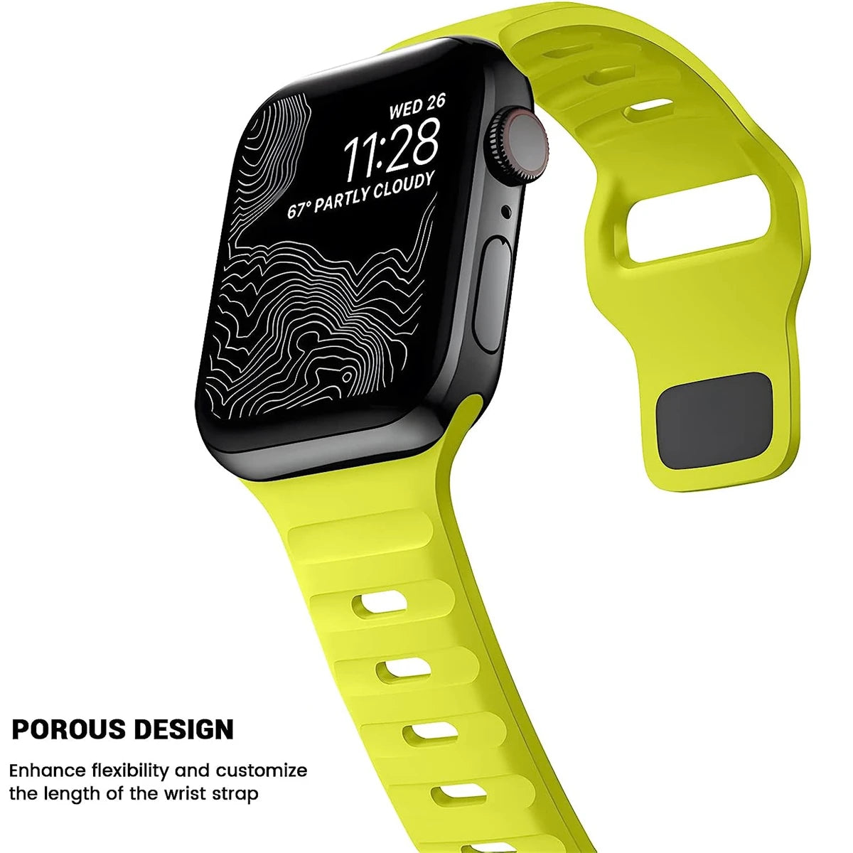 ColorLoop – Bracelet en Silicone Ultra-Soft pour Apple Watch