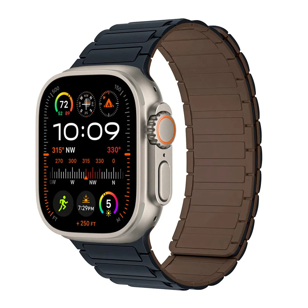 BreezeLoop - Bracelet en Nylon Respirant à Boucle Magnétique pour Apple Watch