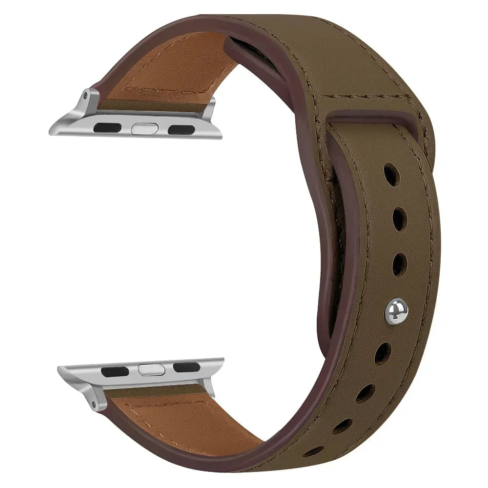 ClassicLoop – Bracelet Cuir Véritable Premium pour Apple Watch