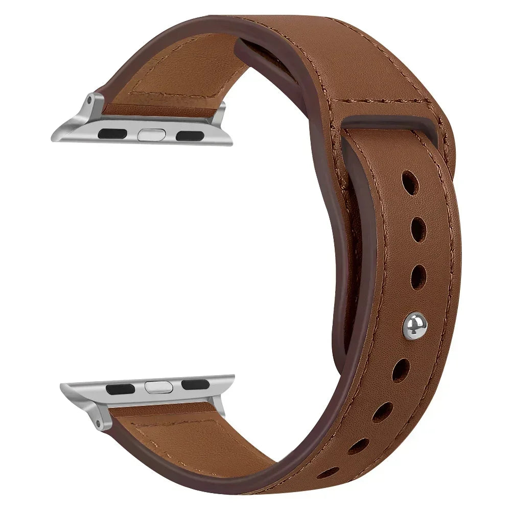 ClassicLoop – Bracelet Cuir Véritable Premium pour Apple Watch