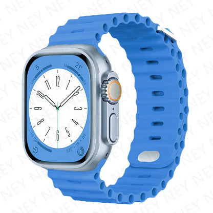 OceanLoop –  Bracelet Sport Tubulaires en Silicone Respirant pour Apple Watch