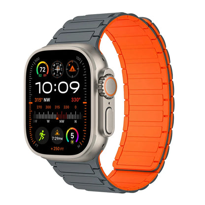 BreezeLoop - Bracelet en Nylon Respirant à Boucle Magnétique pour Apple Watch