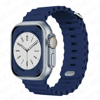 OceanLoop –  Bracelet Sport Tubulaires en Silicone Respirant pour Apple Watch