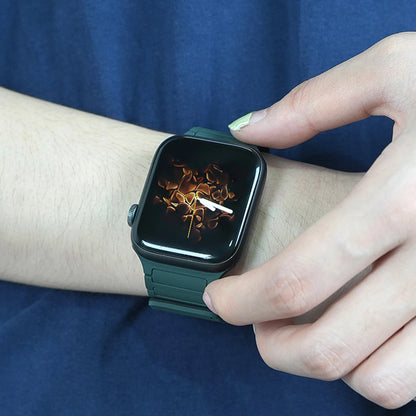 BreezeLoop - Bracelet en Nylon Respirant à Boucle Magnétique pour Apple Watch