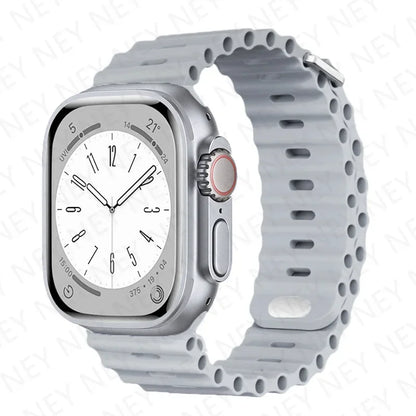 OceanLoop –  Bracelet Sport Tubulaires en Silicone Respirant pour Apple Watch