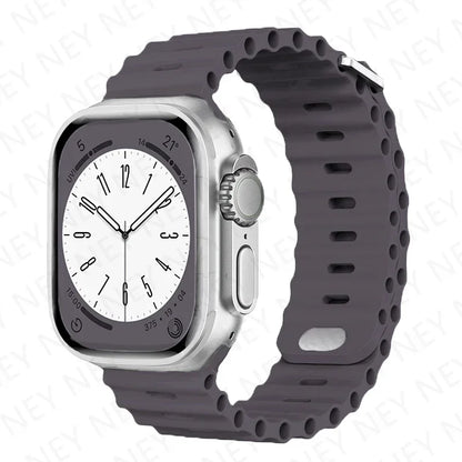 OceanLoop –  Bracelet Sport Tubulaires en Silicone Respirant pour Apple Watch