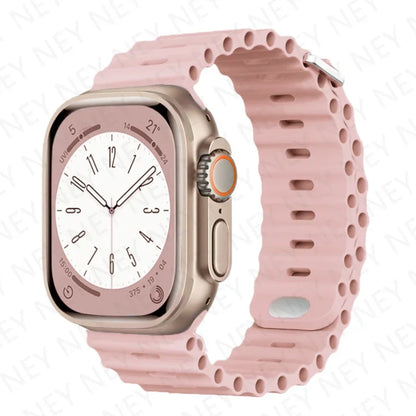 OceanLoop –  Bracelet Sport Tubulaires en Silicone Respirant pour Apple Watch