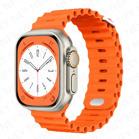 OceanLoop –  Bracelet Sport Tubulaires en Silicone Respirant pour Apple Watch