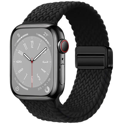 AeroLoop – Bracelet Tubulaire en Nylon Élastique et Boucle Magnétique pour Apple Watch