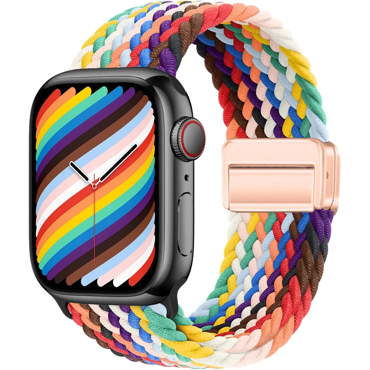 AeroLoop – Bracelet Tubulaire en Nylon Élastique et Boucle Magnétique pour Apple Watch