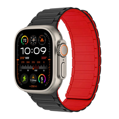 BreezeLoop - Bracelet en Nylon Respirant à Boucle Magnétique pour Apple Watch