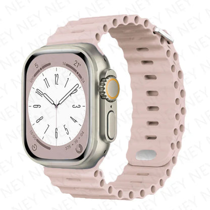 OceanLoop –  Bracelet Sport Tubulaires en Silicone Respirant pour Apple Watch