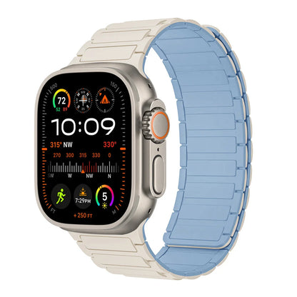 BreezeLoop - Bracelet en Nylon Respirant à Boucle Magnétique pour Apple Watch