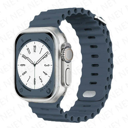 OceanLoop –  Bracelet Sport Tubulaires en Silicone Respirant pour Apple Watch