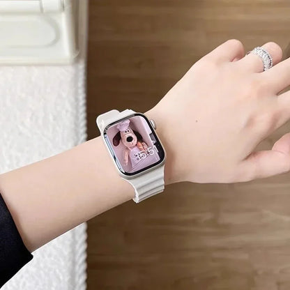 OceanLoop –  Bracelet Sport Tubulaires en Silicone Respirant pour Apple Watch