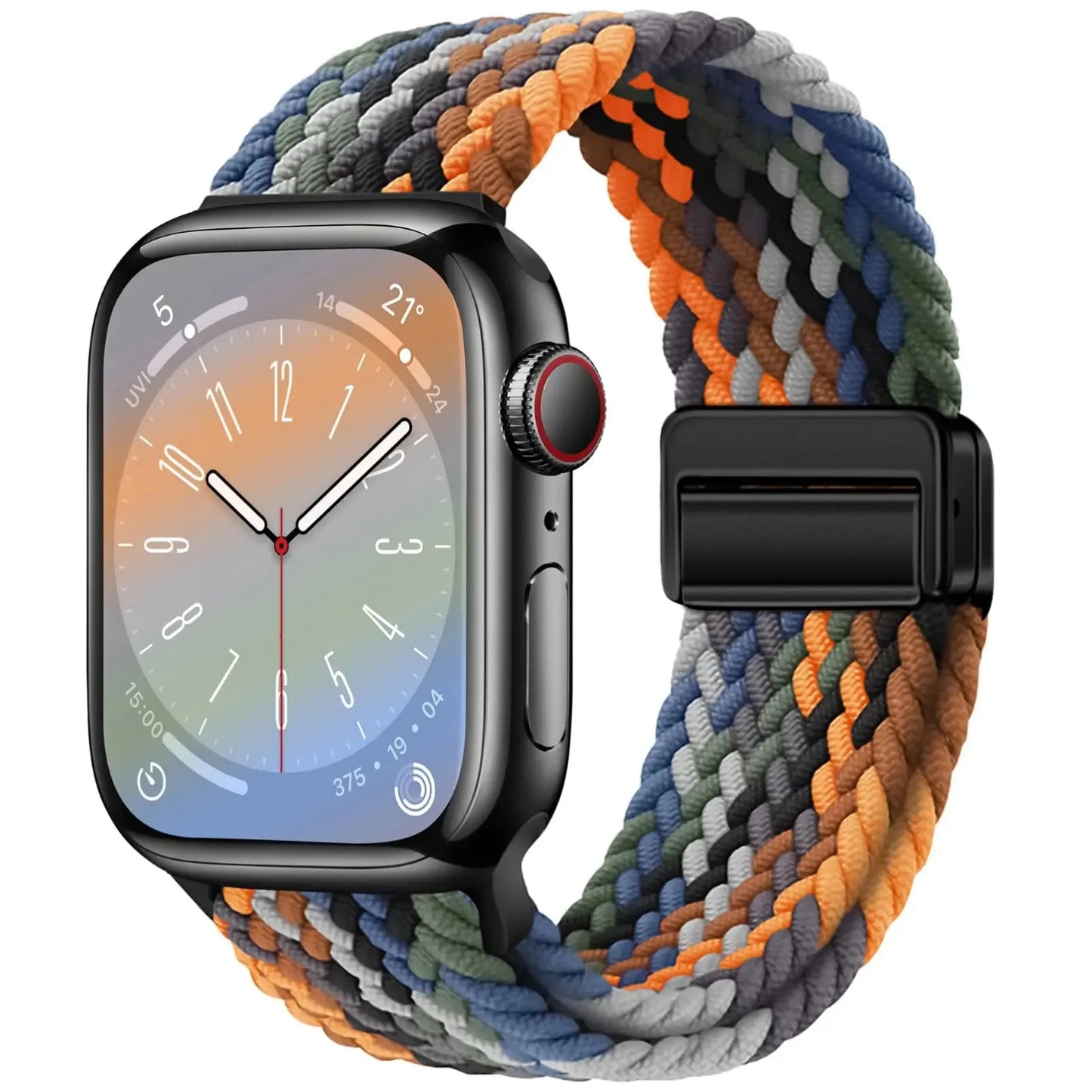 AeroLoop – Bracelet Tubulaire en Nylon Élastique et Boucle Magnétique pour Apple Watch