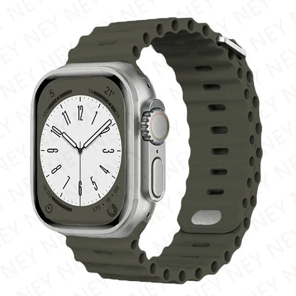 OceanLoop –  Bracelet Sport Tubulaires en Silicone Respirant pour Apple Watch